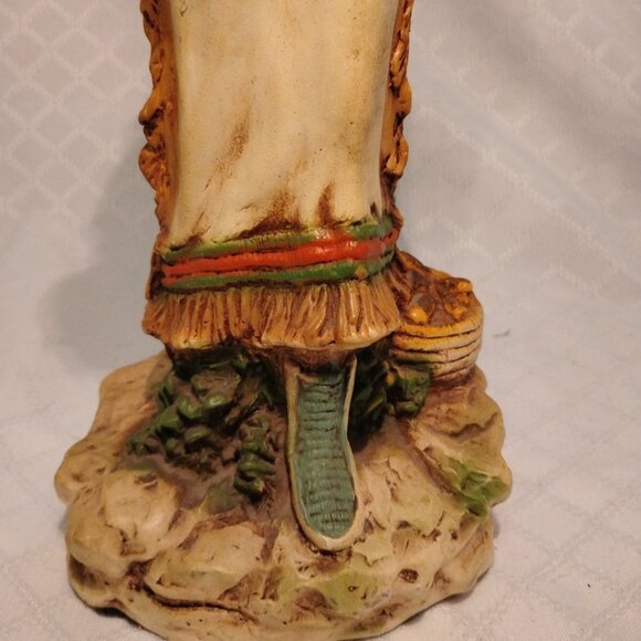 Vintage 1980s Homco Native American Woman W/Baby In Papoose - Picture 6 of 9